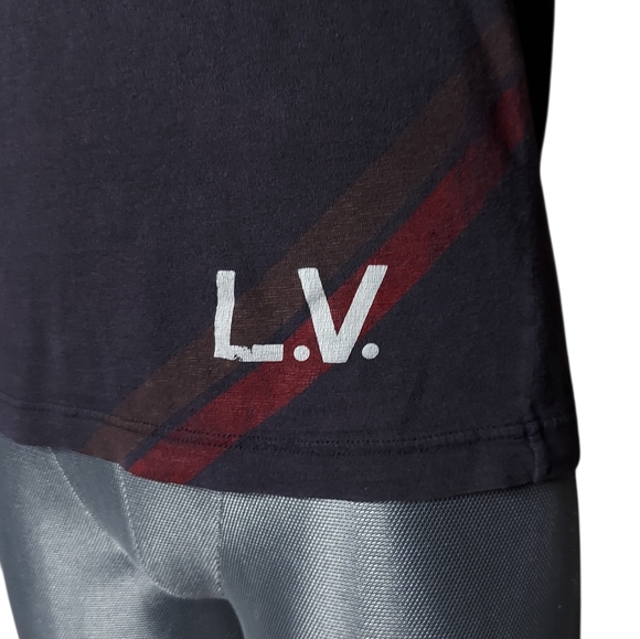 Louis Vuitton | Vtg Marc Jacobs | Linen | Monogram Painted Logo | 2004 Tee - Picture 3 of 15